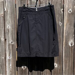 REI black active skirt size 6